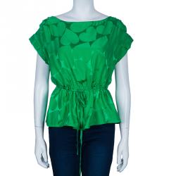 Pre Owned Marc by Marc Jacobs Green Short Sleeve Top S