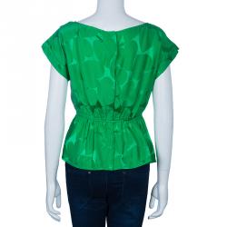 Pre Owned Marc by Marc Jacobs Green Short Sleeve Top S