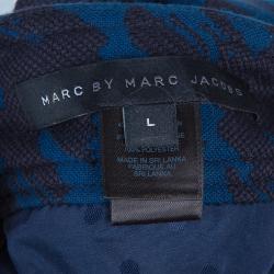 Marc by Marc Jacobs Blue Houndstooth Dress L