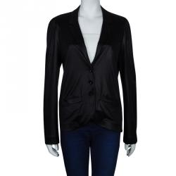 Pre Owned Marc by Marc Jacobs Black Acetate Blazer M