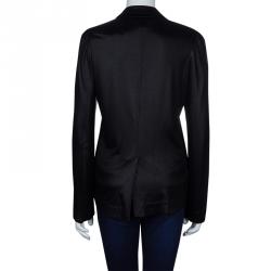 Pre Owned Marc by Marc Jacobs Black Acetate Blazer M