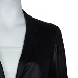 Pre Owned Marc by Marc Jacobs Black Acetate Blazer M