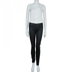 Pre Owned بنطلون جلد مارك باي مارك جاكوبس سكيني جينز أسود S