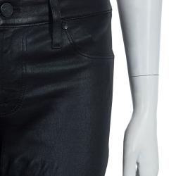 Pre Owned بنطلون جلد مارك باي مارك جاكوبس سكيني جينز أسود S