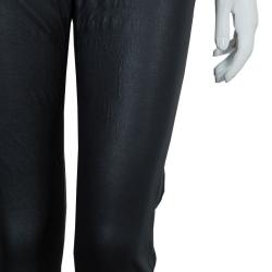 Pre Owned بنطلون جلد مارك باي مارك جاكوبس سكيني جينز أسود S