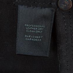 Pre Owned بنطلون جلد مارك باي مارك جاكوبس سكيني جينز أسود S