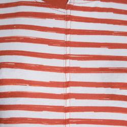 Marc by Marc Jacobs Brick Orange Striped Cotton Jersey Dress XS