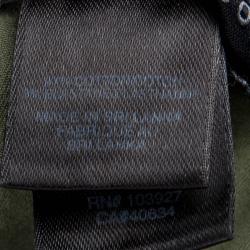 Pre Owned Marc by Marc Jacobs Olive Green Overdyed Cotton Shirt Dress S