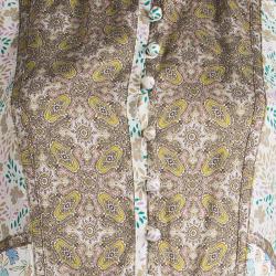 Pre Owned Marc by Marc Jacobs Multicolor Printed Silk Sleeveless Dress S