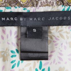 Pre Owned Marc by Marc Jacobs Multicolor Printed Silk Sleeveless Dress S