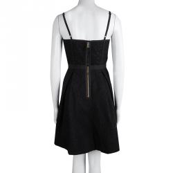 Marc By Marc Jacobs Black Textured Sleeveless Dress S