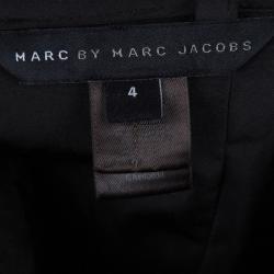 Marc By Marc Jacobs Black Textured Sleeveless Dress S