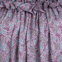 Pre Owned Marc by Marc Jacobs Purple Floral Printed Peasant Dress L