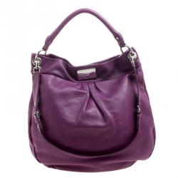 Pre Owned حقيبة كتف مارك باي مارك جاكوبس كلاسيك كيو هيلير جلد بنفسجي