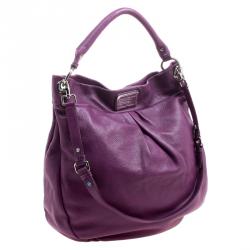 Pre Owned حقيبة كتف مارك باي مارك جاكوبس كلاسيك كيو هيلير جلد بنفسجي