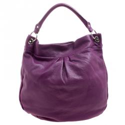 Pre Owned حقيبة كتف مارك باي مارك جاكوبس كلاسيك كيو هيلير جلد بنفسجي