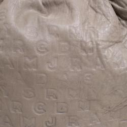 Pre Owned حقيبة مارك باي مارك جاكوبس بورد ماوس جلد شعار دريمي بيج