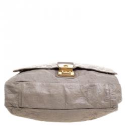 Pre Owned حقيبة مارك باي مارك جاكوبس بورد ماوس جلد شعار دريمي بيج