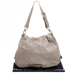 Pre Owned حقيبة مارك باي مارك جاكوبس بورد ماوس جلد شعار دريمي بيج