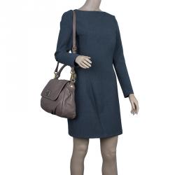 Pre Owned حقيبة مارك باي مارك جاكوبس كلاسيك كيو ليل  يوكيتا جلد بيج