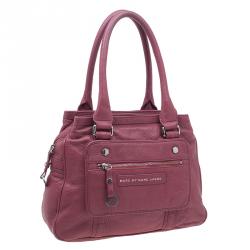 Pre Owned حقيبة يد مارك باي مارك جاكوبس جوريه جلد سوفتي  حمراء