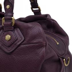 مملوكة مسبقًا Marc by Marc Jacobs Purple Leather Classic Q Groove Shoulder Bag