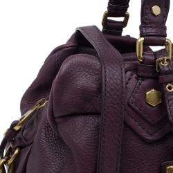 مملوكة مسبقًا Marc by Marc Jacobs Purple Leather Classic Q Groove Shoulder Bag