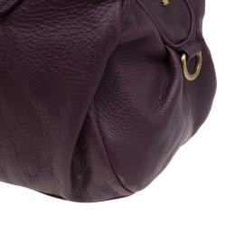 مملوكة مسبقًا Marc by Marc Jacobs Purple Leather Classic Q Groove Shoulder Bag