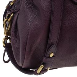 مملوكة مسبقًا Marc by Marc Jacobs Purple Leather Classic Q Groove Shoulder Bag