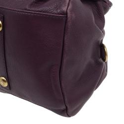 مملوكة مسبقًا Marc by Marc Jacobs Purple Leather Classic Q Groove Shoulder Bag