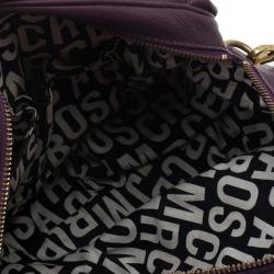 مملوكة مسبقًا Marc by Marc Jacobs Purple Leather Classic Q Groove Shoulder Bag
