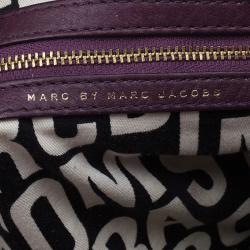 مملوكة مسبقًا Marc by Marc Jacobs Purple Leather Classic Q Groove Shoulder Bag