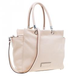 Pre Owned Marc by Marc Jacobs Nude Leather Bentley Too Hot To Handle Tote