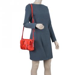 Pre Owned Marc by Marc Jacobs Red Leather Werdie Camera Crossbody Bag