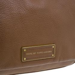 Pre Owned حقيبة مارك باي مارك جاكوبس تو هوت تو هاندل جلد بني ثنائي اللون للكتف