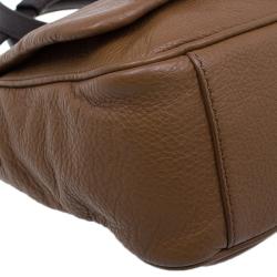 Pre Owned حقيبة مارك باي مارك جاكوبس تو هوت تو هاندل جلد بني ثنائي اللون للكتف