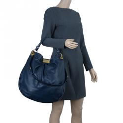 Pre Owned حقيبة كتف مارك باي مارك جاكوبس هيود كيو هيلير جلد أزرق