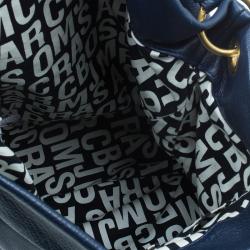 Pre Owned حقيبة كتف مارك باي مارك جاكوبس هيود كيو هيلير جلد أزرق