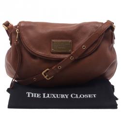 Pre Owned حقيبة كروس مارك باي مارك جاكوبس كلاسيك كيو ناتاشا جلد بني