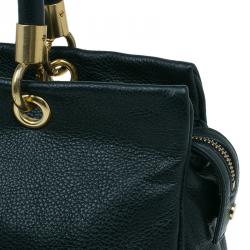 Pre Owned Marc by Marc Jacobs Black Leather Small Too Hot To Handle Tote Bag