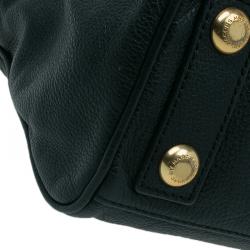 Pre Owned Marc by Marc Jacobs Black Leather Small Too Hot To Handle Tote Bag