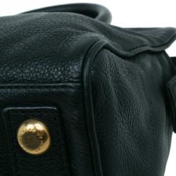 Pre Owned Marc by Marc Jacobs Black Leather Small Too Hot To Handle Tote Bag