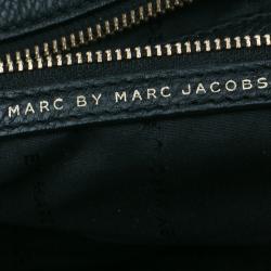 Pre Owned Marc by Marc Jacobs Black Leather Small Too Hot To Handle Tote Bag