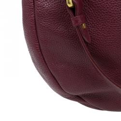 Pre Owned Marc by Marc Jacobs Burgundy Leather Classic Q Hillier Hobo Bag