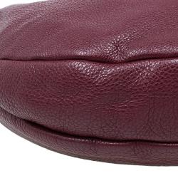 Pre Owned Marc by Marc Jacobs Burgundy Leather Classic Q Hillier Hobo Bag
