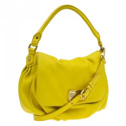 Pre Owned حقيبة مارك باي مارك جاكوبس كلاسيك كيو ليل يوكيتا جلد أصفر