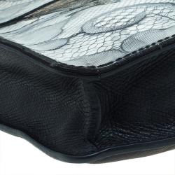 مملوكة مسبقًا حقيبة تابلت مارك باي مارك جاكوبس  دانتيل جلد أسود للكتف