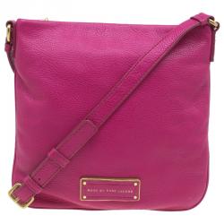 Pre Owned Marc by Marc Jacobs Pink Leather Too Hot To Handle Sia Crossbody Bag