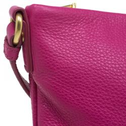 Pre Owned Marc by Marc Jacobs Pink Leather Too Hot To Handle Sia Crossbody Bag