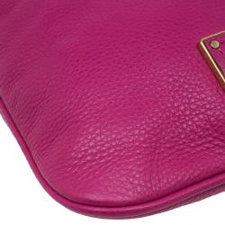 Pre Owned Marc by Marc Jacobs Pink Leather Too Hot To Handle Sia Crossbody Bag